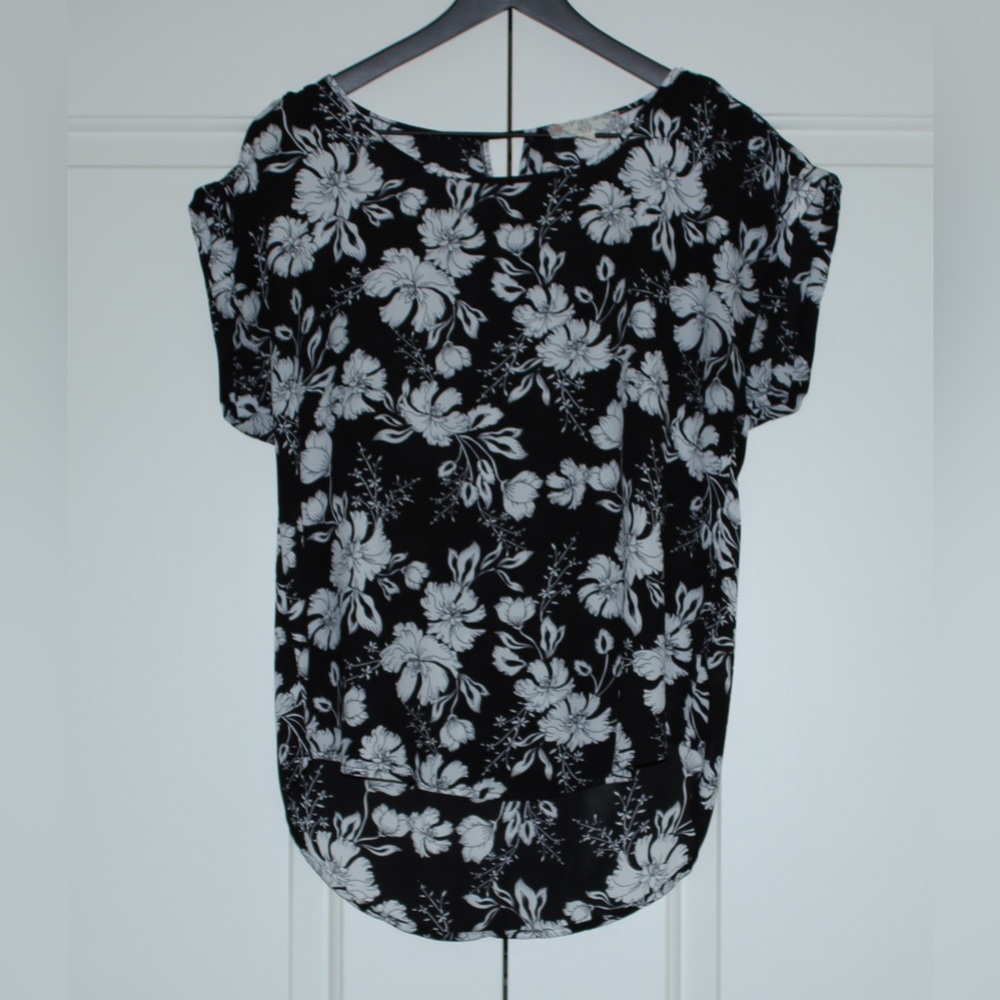Pink Rose Floral Top